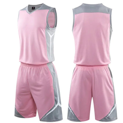 2 Piece Sportswear Basketball Jersey Shorts Set Blank custom Men Women Kids Basketball Uniforms - The Clothing Company Sydney