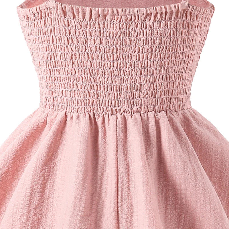 Kids Set Pink Tiered Sling Princess Dress Sweet Style Tween Girls Dress Birthday Party Dress The Clothing Company Sydney