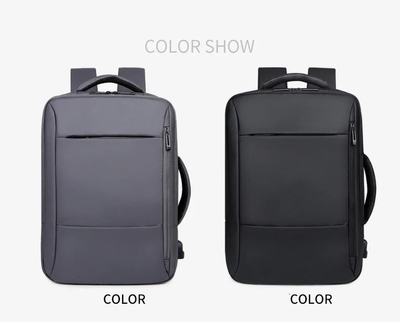 Large Backpack USB Charging Laptop Bagpack Waterproof Business Travel Cabin Hand Luggage Back Pack Bag - The Clothing Company Sydney