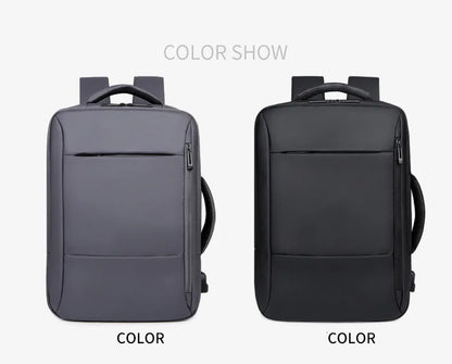 Large Backpack USB Charging Laptop Bagpack Waterproof Business Travel Cabin Hand Luggage Back Pack Bag - The Clothing Company Sydney