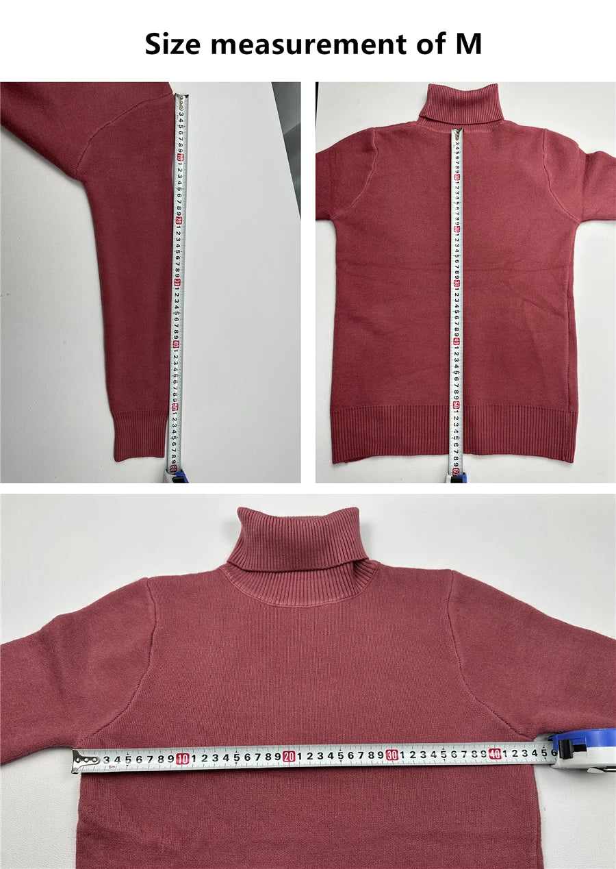 Ladies Turtleneck Winter Sweater Women Elegant Thick Velvet Lined Warm Knitted Pullover Slim Tops Jersey Knitwear Jumper The Clothing Company Sydney
