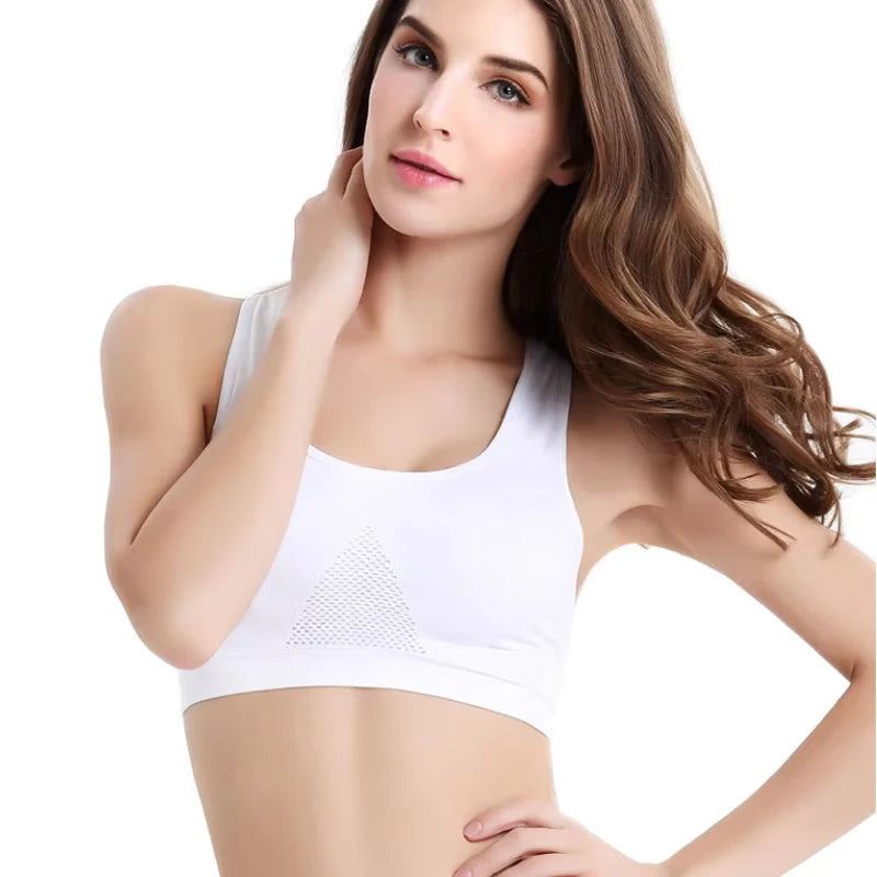 Women's Breathable Sports Bra Absorb Sweat Shockproof Padded Gym Running Fitness Double Layer Seamless Yoga Sports Bra The Clothing Company Sydney