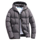 Men's Parkas Winter Overcoat Casual Hooded Thick Puffer Jacket Winter Coat Outerwear - The Clothing Company Sydney
