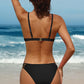 Women's V Neck Triangle Bikini Swimwear High Cut String Bathing Suit Two Piece Swimsuit The Clothing Company Sydney