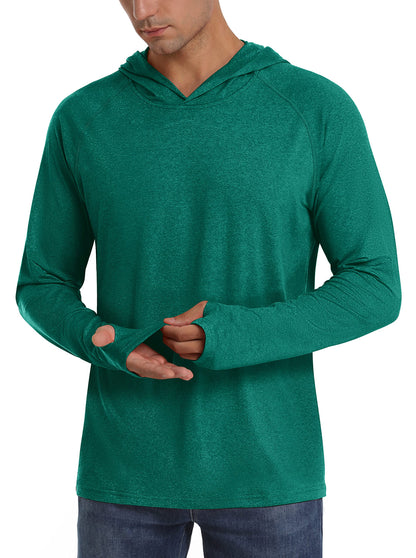 UPF 50+ Sun Protection Hoodie Shirts Men's Long Sleeve T-shirts Lightweight Quick Dry Pullovers Casual Fishing Tee Tops The Clothing Company Sydney