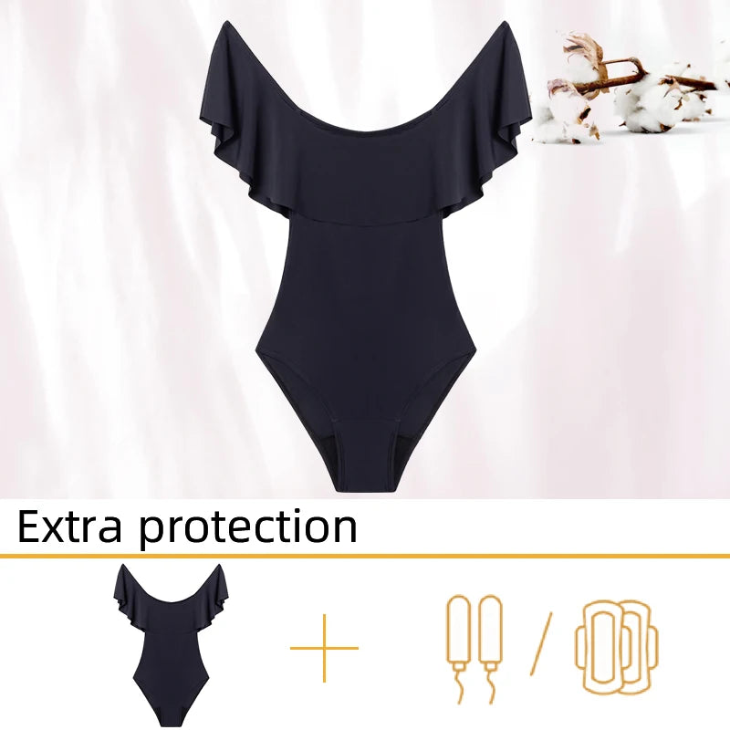 Menstrual Swimsuit Woman One Piece Period Swimwear Leak Proof Menstruation Period Underwear Absorbent Beachwear The Clothing Company Sydney