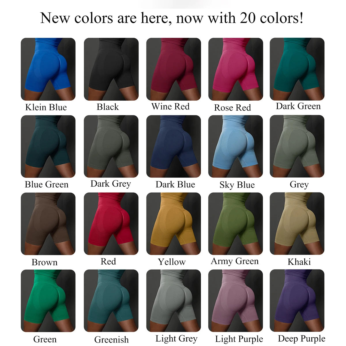 Seamless Yoga Workout Gym Fitness High Waist Sports Shorts The Clothing Company Sydney