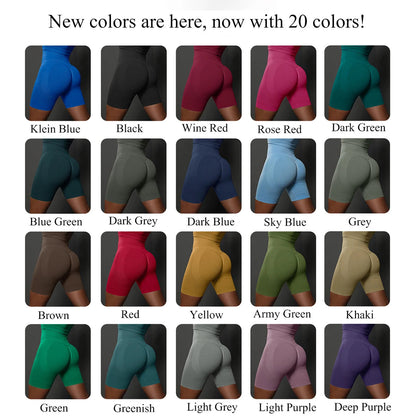 Seamless Yoga Workout Gym Fitness High Waist Sports Shorts The Clothing Company Sydney