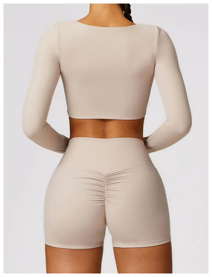 Women's Yoga Shorts Gym Leggings Cycling Slim Fit Workout Shorts High Waist Sports Shorts - The Clothing Company Sydney