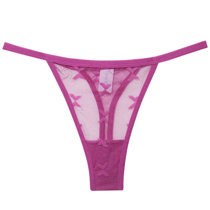 G String Thong Mesh Women Panties Low Waist Underpants T-back Underwear Thongs - The Clothing Company Sydney