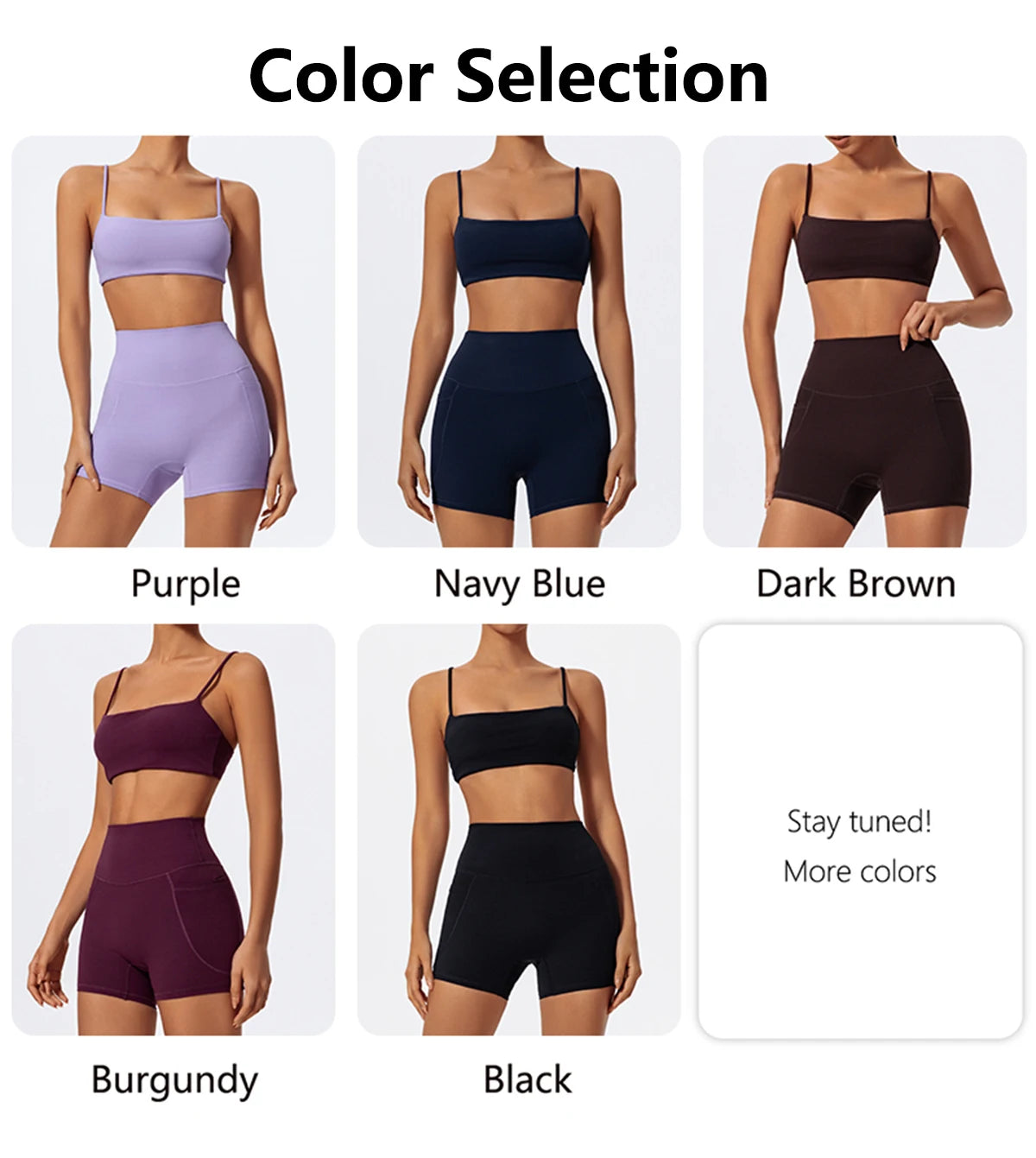 Women Two Piece Gym Workout Bra Yoga Set Shorts Fitness Wear Quick-Dry Sports Bra Flared Pants Suits - The Clothing Company Sydney