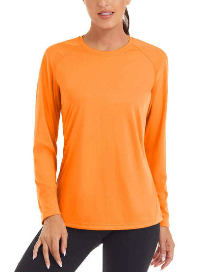 UPF 50+ Summer Quick Dry T-shirts Women's Performance Sun Block UV Protection T Shirts Long Sleeve Swim Pullover Tops The Clothing Company Sydney
