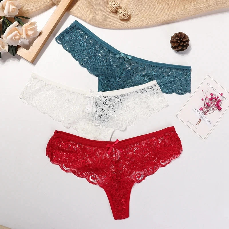 Lace Thong Women Low Waist Panties Transparent Underwear Hollow Out Female Lingerie Elasticity Comfortable Underpants The Clothing Company Sydney