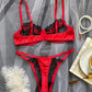 2 Piece Fancy Lingerie Floral Lace Bra Set Bilizna Luxury Well-Looking Underwear Fairy Fine Lace Exotic Set - The Clothing Company Sydney