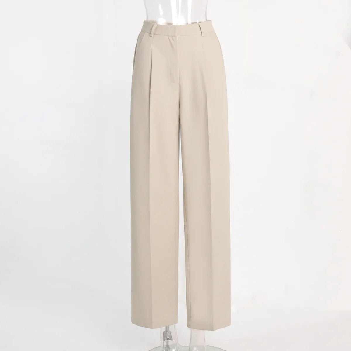 Classic Formal Straight Leg Pants Spring Summer Women's Versatile Casual Wear Loose Fit Wide Leg Pants The Clothing Company Sydney