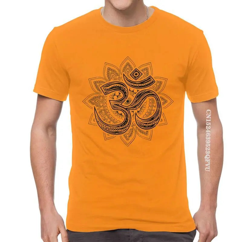 Men's Om Aum Symbol Print T Shirts Fashion T Shirts Cotton Oversized Tee Tops The Clothing Company Sydney