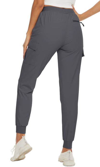 Summer Quick Dry Pants Women's Jogger Sweatpants Lightweight Breathable 6 Pockets Elastic Waist Casual Long Trousers The Clothing Company Sydney