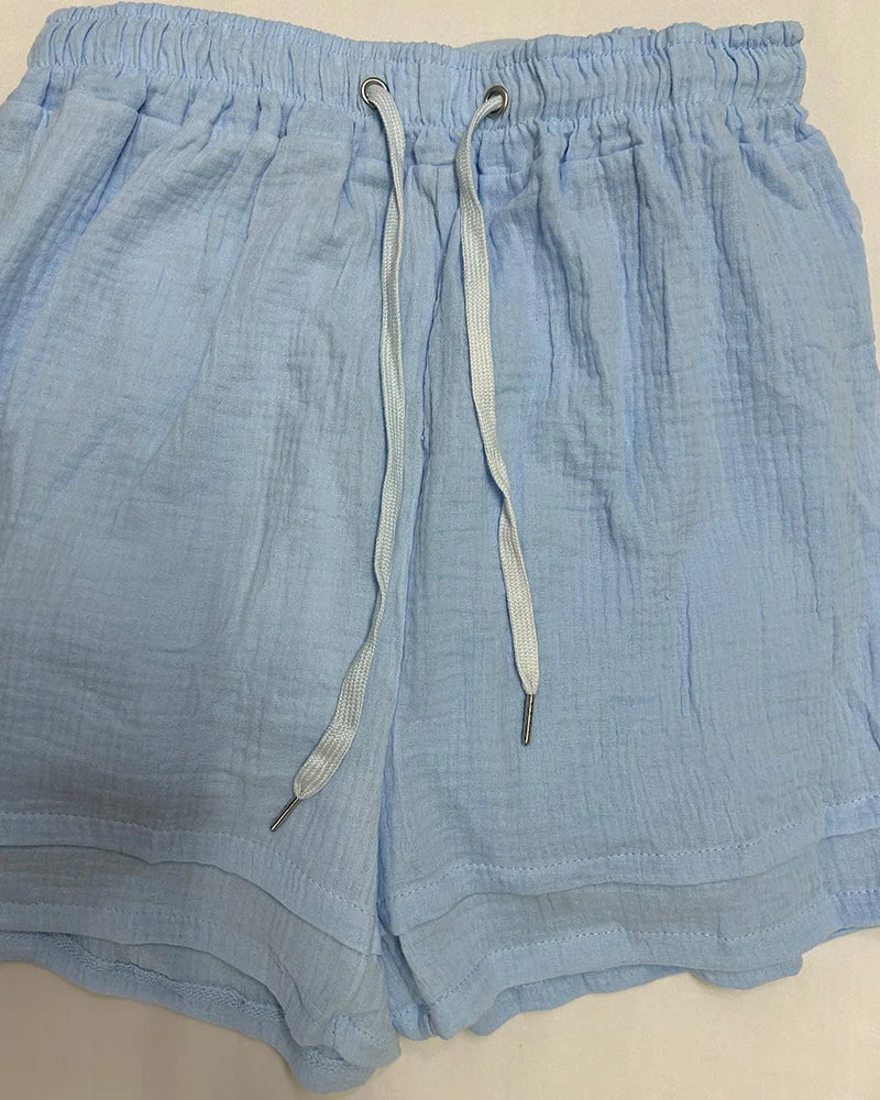 Summer Women's Suit Short Sets Outfits Suit Two Piece Button Up Matching Outfit Set - The Clothing Company Sydney