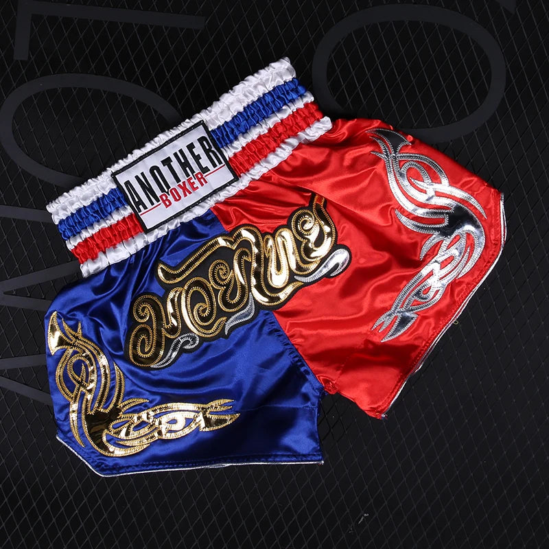 Boxing Shorts Womens Mens Embroidery MMA Shorts Professional Combat Kickboxing Training Trunks Kids Boy Girl Muay Thai Pants The Clothing Company Sydney