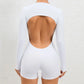 One Piece Women's Jumpsuit Long Sleeve Yoga Set Backless Bodysuit Fitness Quick-Dry Gym Clothing Workout Rompers Exercise Outfits - The Clothing Company Sydney