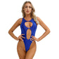 One Piece Womens Bodysuit High Cut Tight Monokini Summer Swimsuit Party Romper Swimwear - The Clothing Company Sydney