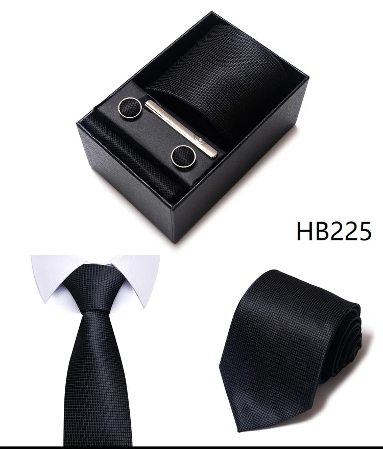 7.5 cm Business Ties Hanky Cufflink Set Tie Clips Green Necktie Corbatas For Men Wedding In Gift Box The Clothing Company Sydney