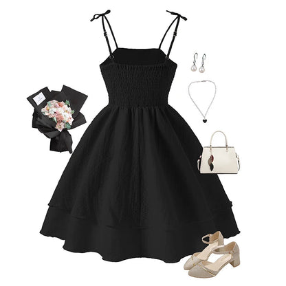 Kids Set Pink Tiered Sling Princess Dress Sweet Style Tween Girls Dress Birthday Party Dress The Clothing Company Sydney