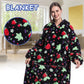 Super Long Hoodie Blanket Flannel Blanket with Sleeves Winter Hooded Sweatshirt  Pullover Giant Oversized Blanket The Clothing Company Sydney