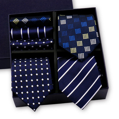 Luxury Men's Tie Sets In Gift Box Paisley Striped Necktie Handkerchief For Men Wedding Formal Clothing Accessories Set The Clothing Company Sydney