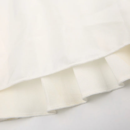 Fashion Chic Fold White Pleated Dress Mini Pins Up Birthday Party Sundress Strappy Corset Summer Dress - The Clothing Company Sydney