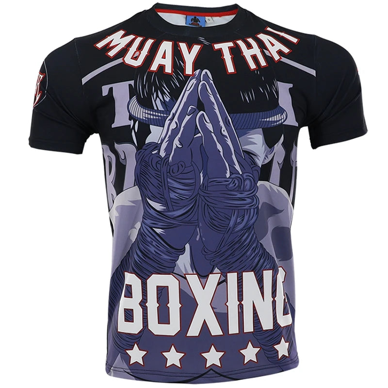 MMA Rashguard Breathable Compression Boxing Jerseys Tiger Muay Thai Jiu Jitsu Kickboxing Sweatshirt Men Wrestling T Shirt The Clothing Company Sydney