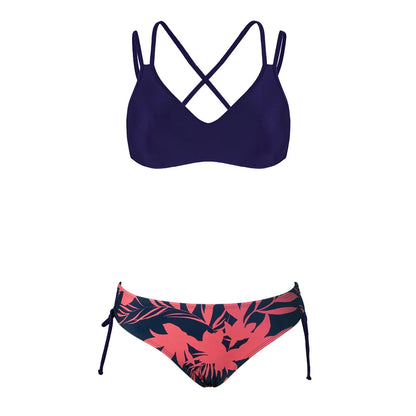 2 Piece Mid Waist Swimsuit Bikini Set The Clothing Company Sydney
