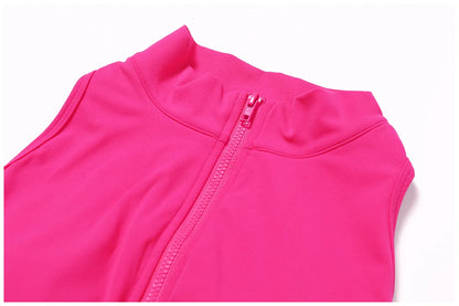 V Back Scrunch Sports Jumpsuit Women Gym Rompers Sleeveless Sportswear Zipper One-Piece Suit Yoga Clothing - The Clothing Company Sydney