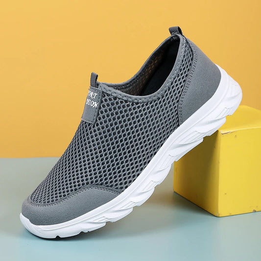 Lightweight Men's Breathable Slip on Casual Sneakers Anti-slip Flats Outdoor Walking Shoes - The Clothing Company Sydney