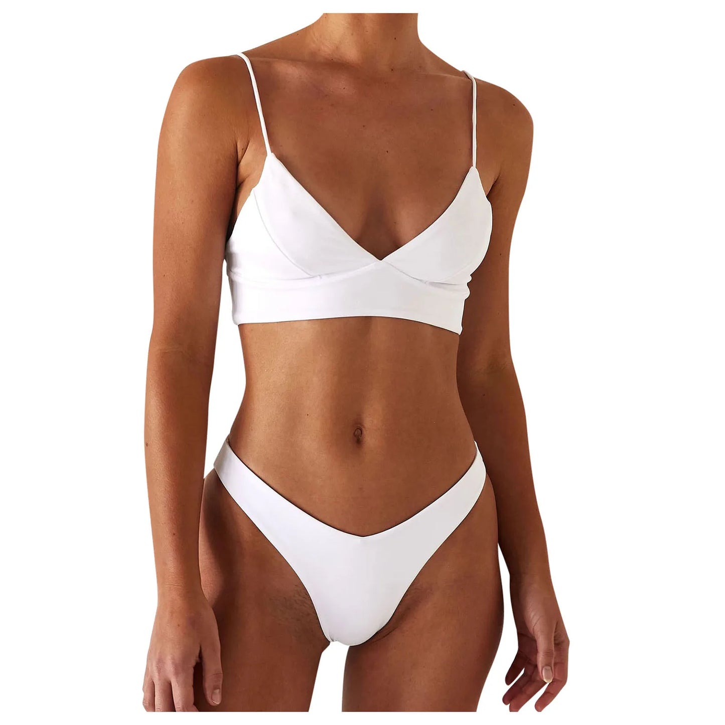 2 Piece Women's Push Up High Cut Bikini Set Two Piece Low Waist Swimsuit Fashion Swimming Set With Chest Pad Swimwear - The Clothing Company Sydney