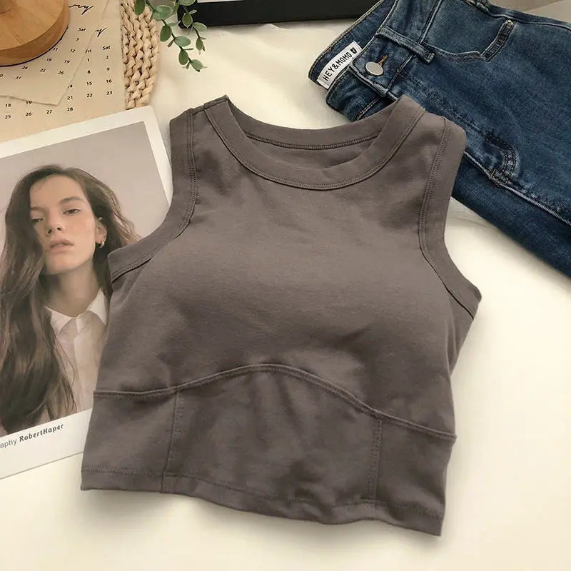 2 Pack Sports Bra Women Sleeveless Vest Beautiful Slim Tube Top Underwear With Bra Pads Undershirt Elastic Bralette Crop Top The Clothing Company Sydney