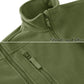 Full Zip Up Tactical Green Fleece Jacket Thermal Warm Work Coats Men's Pockets Safari Jacket Hiking Outwear Windbreaker - The Clothing Company Sydney