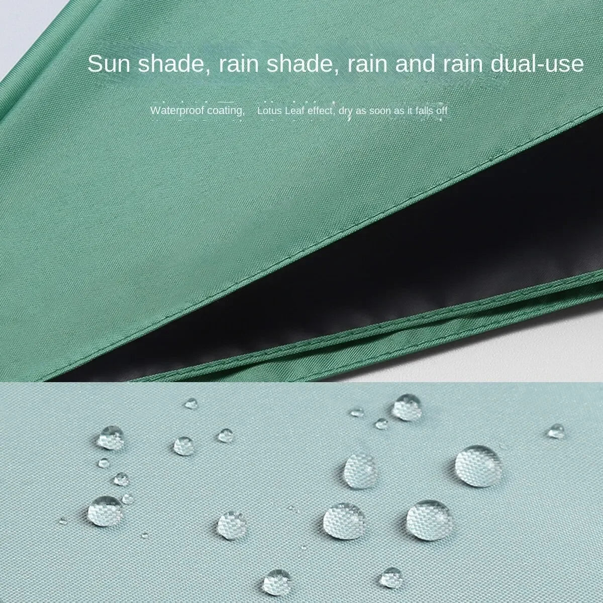 Portable Mini Sunshade Sunscreen Rubber Alloy Handle Foldable Sun Rain Dual Use Umbrella - The Clothing Company Sydney
