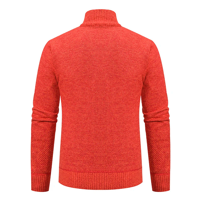 Men's Casual Stand Collar Sweater Zipper Cardigan The Clothing Company Sydney