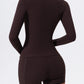 2 Piece Sports Suit Women Half Zipper Long Sleeves Slim Yoga Set Flared Activewear Gym Workout Sportswear The Clothing Company Sydney