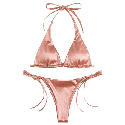 Women's Bandeau Bandage Bikini Set Push Up Brazilian Beachwear Swimsuit Bikini Top with Underwire Swimwear - The Clothing Company Sydney