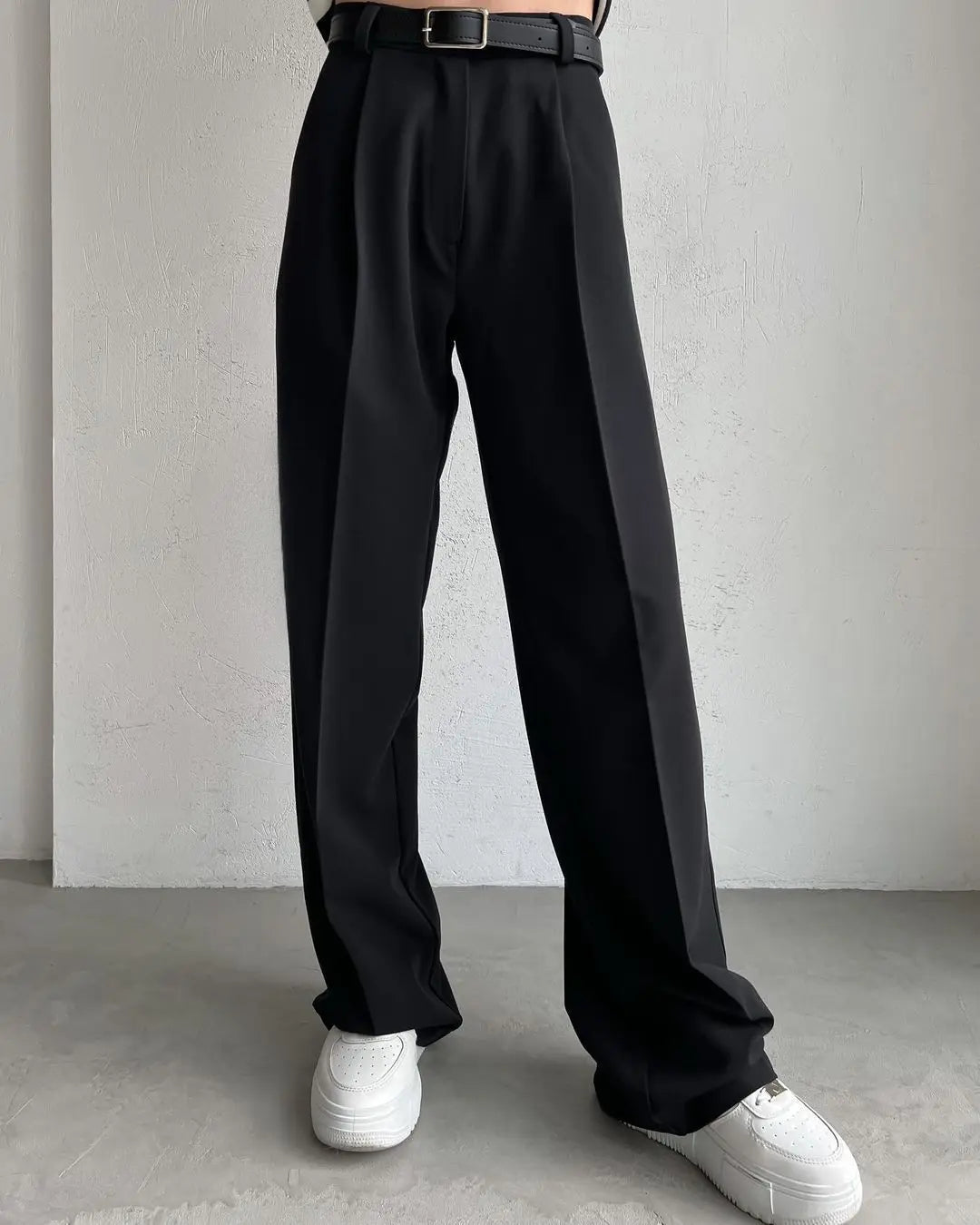 Classic Formal Straight Leg Pants Spring Summer Women's Versatile Casual Wear Loose Fit Wide Leg Pants The Clothing Company Sydney
