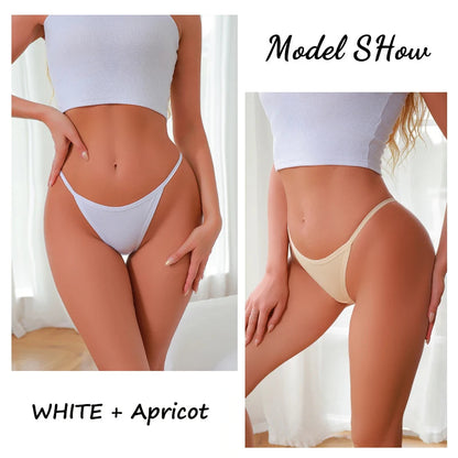 5 Pack Women's Cotton Panties Underwear Low Waist G-String Thongs Breathable Lingerie Set The Clothing Company Sydney