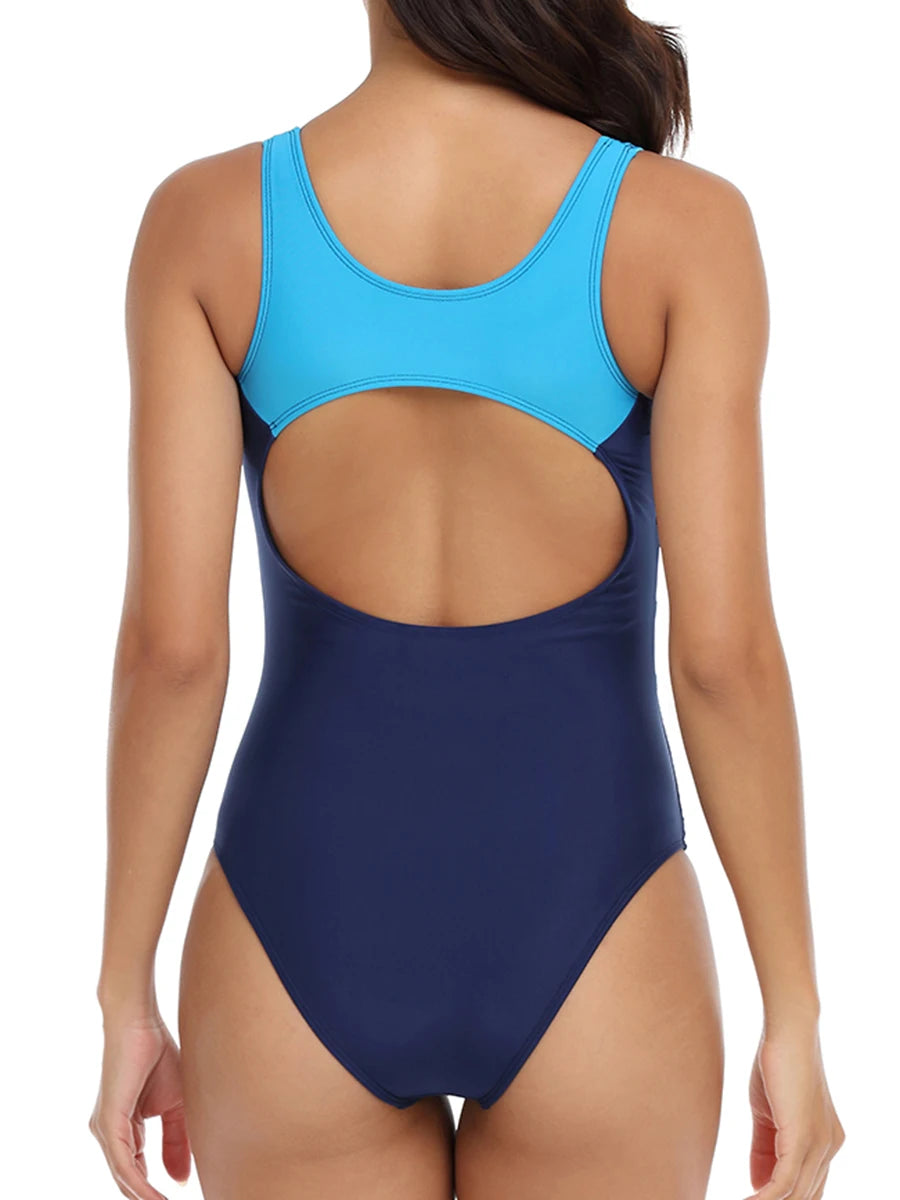 Vintage Swimsuit One Piece Swimwear Sports Bodysuit Bathers Bathing Swimming Suit Summer Beachwear - The Clothing Company Sydney