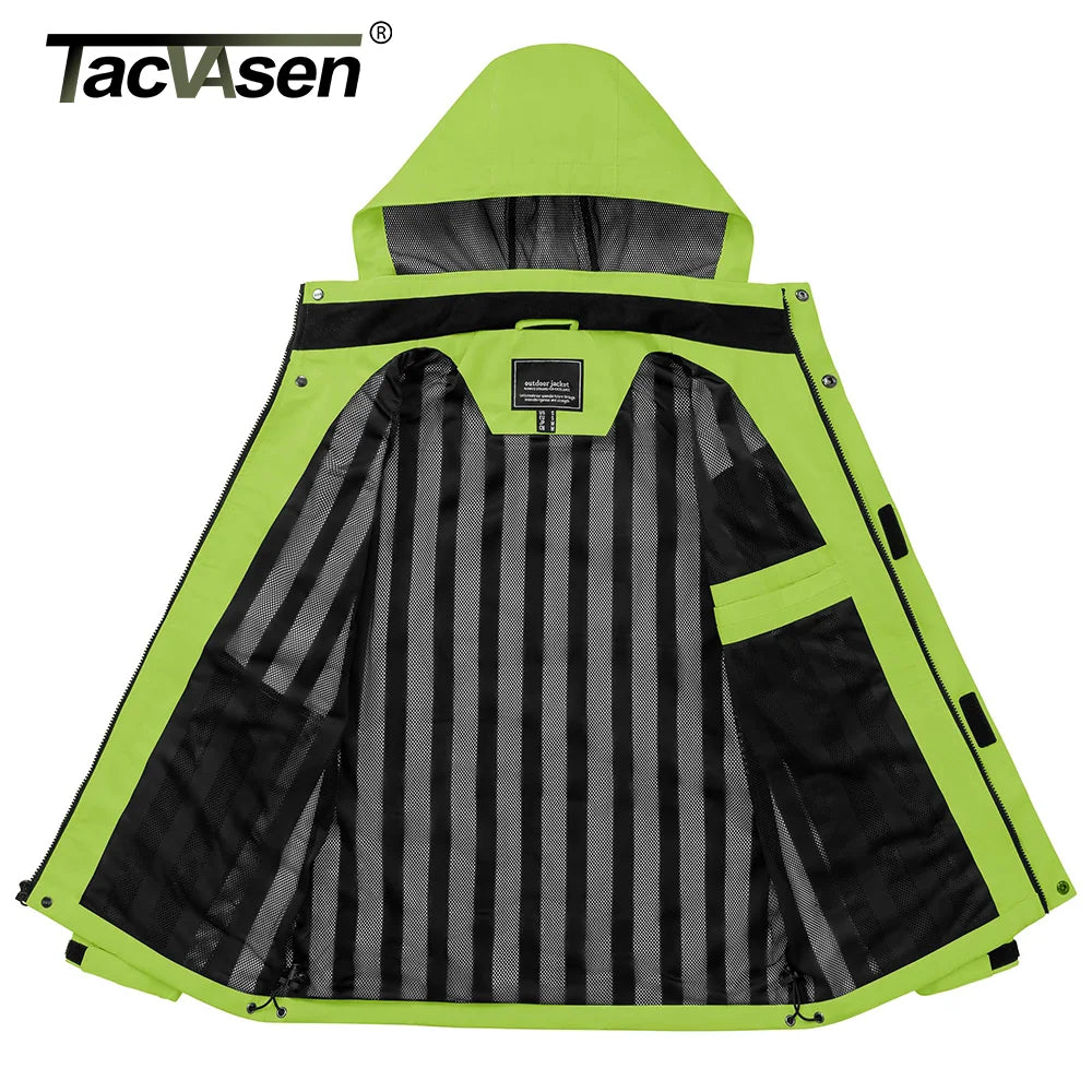 Spring Autumn Lightweight Jackets Mens Mesh Lined Waterproof Rain Jacket Outdoor Fishing Hiking Jacket Male Windbreaker - The Clothing Company Sydney