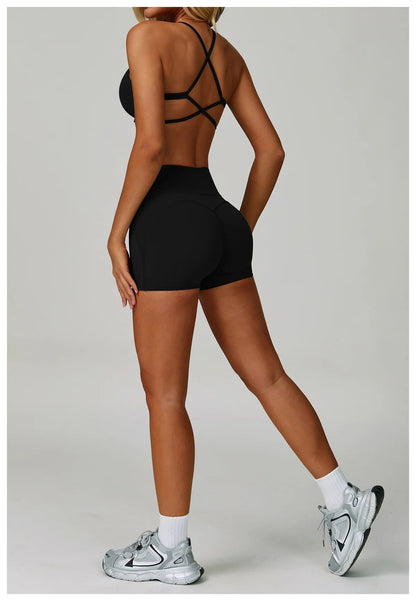 2 Piece Set Women's Tracksuit Fitness Clothes Yoga Sets Sportswear Workout Bra High Waist Leggings Set Gym Clothing Sports Suits The Clothing Company Sydney