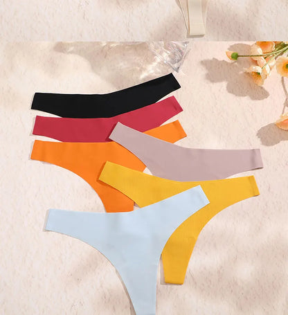 3 Pack G-String Underwear Female T-back Intimates Lingerie Seamless Low Waist Underpants Briefs The Clothing Company Sydney