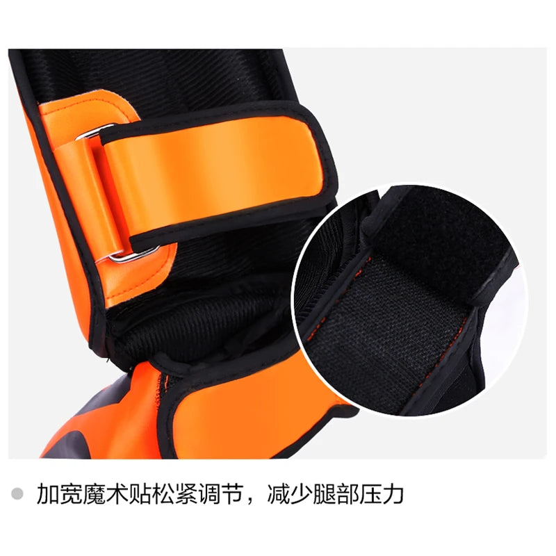 Muay Thai Kickboxing Boxing Shin Guard Pads Martial Arts Leg Protector Taekwondo Ankle Guards - The Clothing Company Sydney