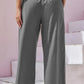 Women's Cotton Linen Loose Wide Leg Pants Summer Female High Elastic Waist Button Casual Streetwear Trousers The Clothing Company Sydney