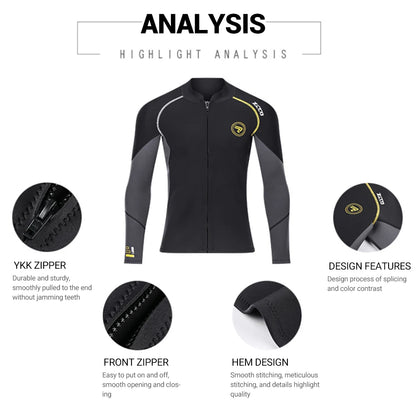 Men's Wetsuit Neoprene Scuba Diving Suit One-piece Zipper Thickened Warm Spearfishing Swimwear Kayak Surfing Swimsuit - The Clothing Company Sydney